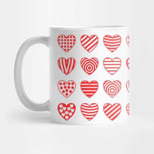 Valentines day Hearts pattern love pattern Mug